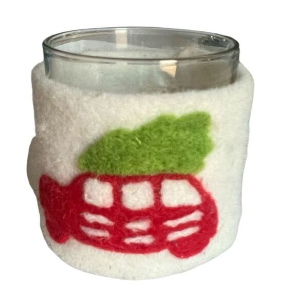 New Target Threshold Antique Truck Home for the Holidays Votive Candle Holder - Picture 1 of 3